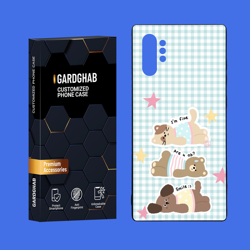 کاور گارد قاب مدل دور ژله ای پشت گلس فانتزی مناسب برای گوشی موبایل سامسونگ Galaxy Note 10 Plus