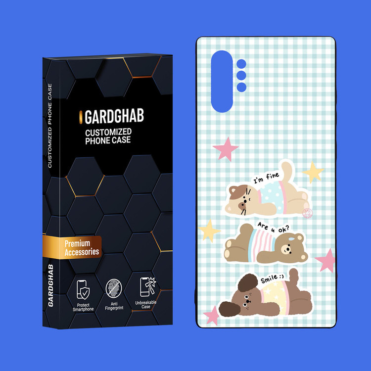 کاور گارد قاب مدل دور ژله ای پشت گلس فانتزی مناسب برای گوشی موبایل سامسونگ Galaxy Note 10 Plus