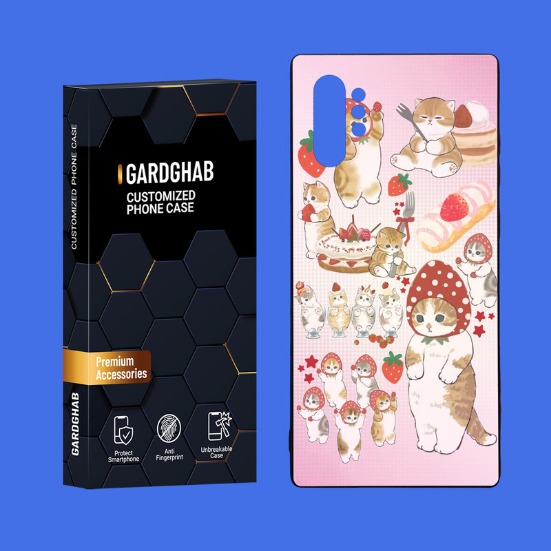 کاور گارد قاب مدل دور ژله ای پشت گلس فانتزی مناسب برای گوشی موبایل سامسونگ Galaxy Note 10 Plus
