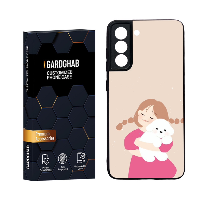 کاور گارد قاب مدل دور ژله ای پشت گلس دخترانه مناسب برای گوشی موبایل سامسونگ Galaxy S21 FE