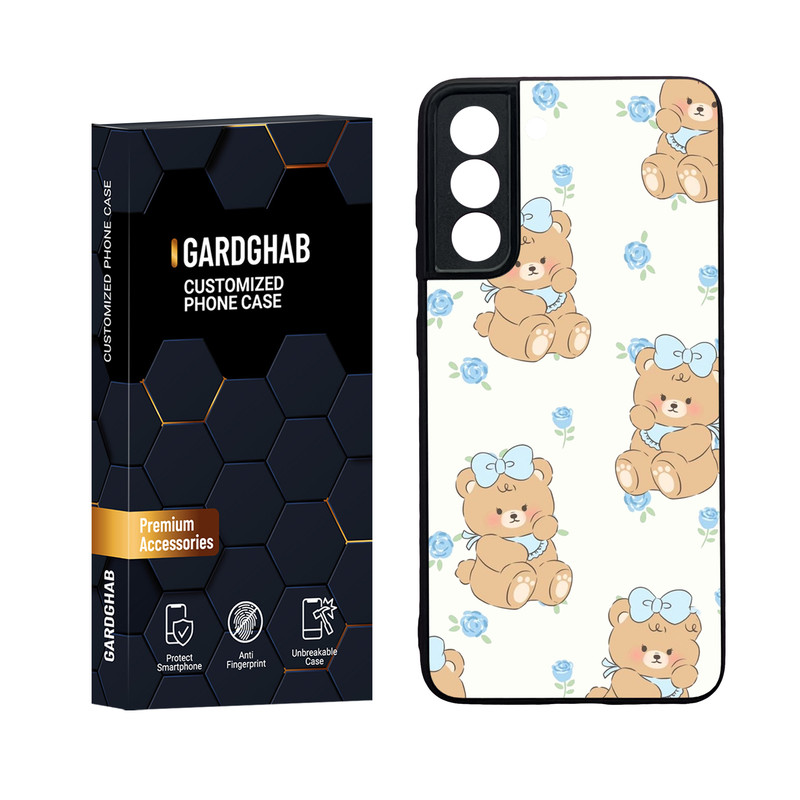 کاور گارد قاب مدل دور ژله ای پشت گلس فانتزی مناسب برای گوشی موبایل سامسونگ Galaxy S21 FE