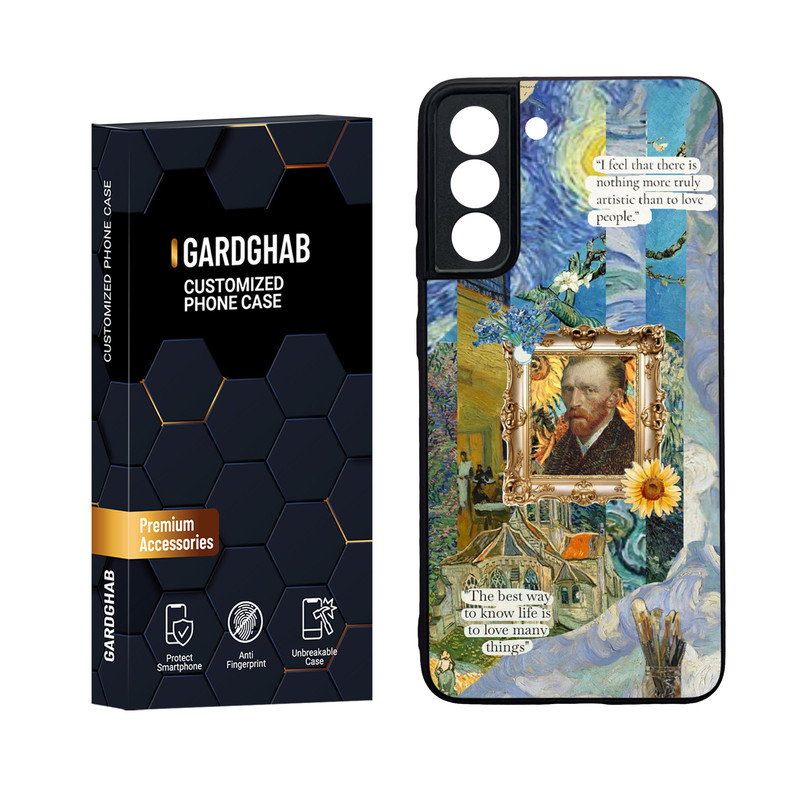 کاور گارد قاب مدل دور ژله ای هنری مناسب برای گوشی موبایل سامسونگ Galaxy S21 FE
