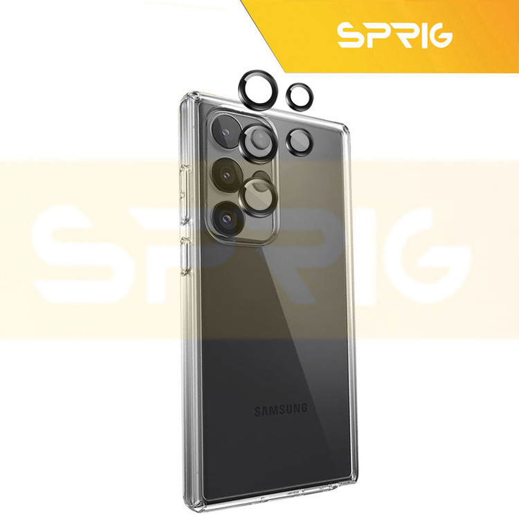 کاور اسپریگ مدل CLFL-Ring مناسب برای گوشی موبایل سامسونگ Galaxy S25 ultra 5G به همراه محافظ صفحه نمایش و محافظ لنز دوربین