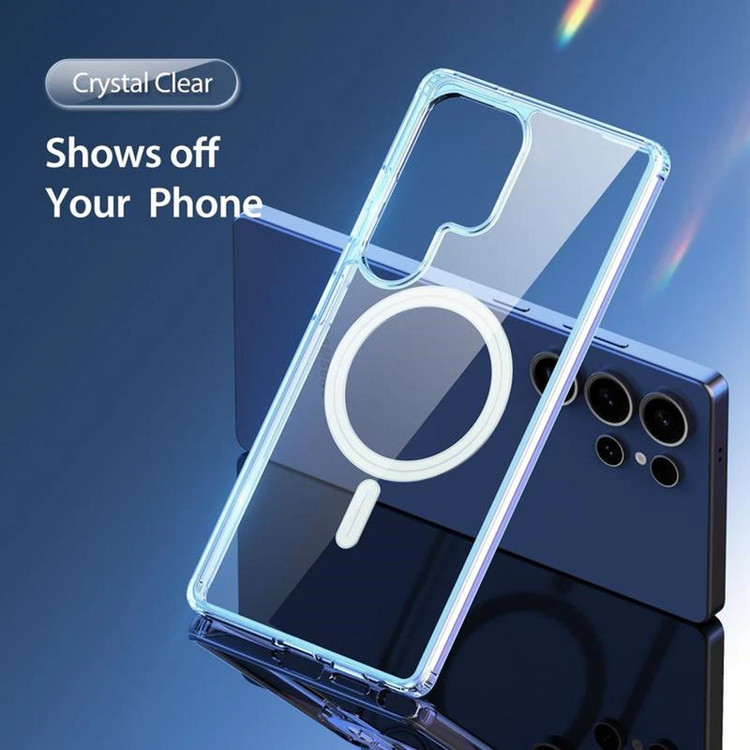 کاور هاپلایت مدل MagSafe Clear HL مناسب برای گوشی موبایل سامسونگ Galaxy S23 Ultra به همراه محافظ صفحه نمایش گوشی و محافظ لنز دوربین