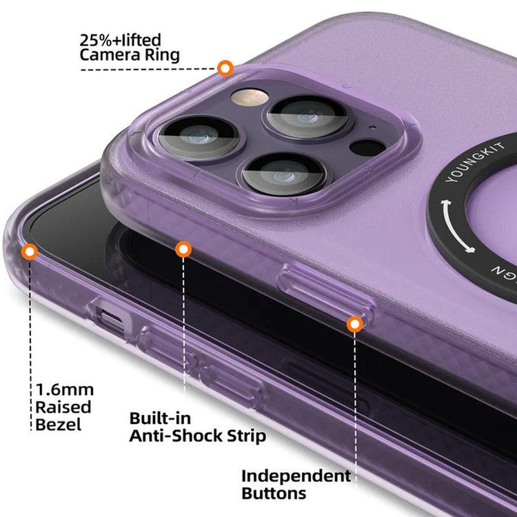 کاور یانگ کیت مدل Rock Frosted کد TXM004 مناسب برای گوشی موبایل اپل IPHONE 14 Pro