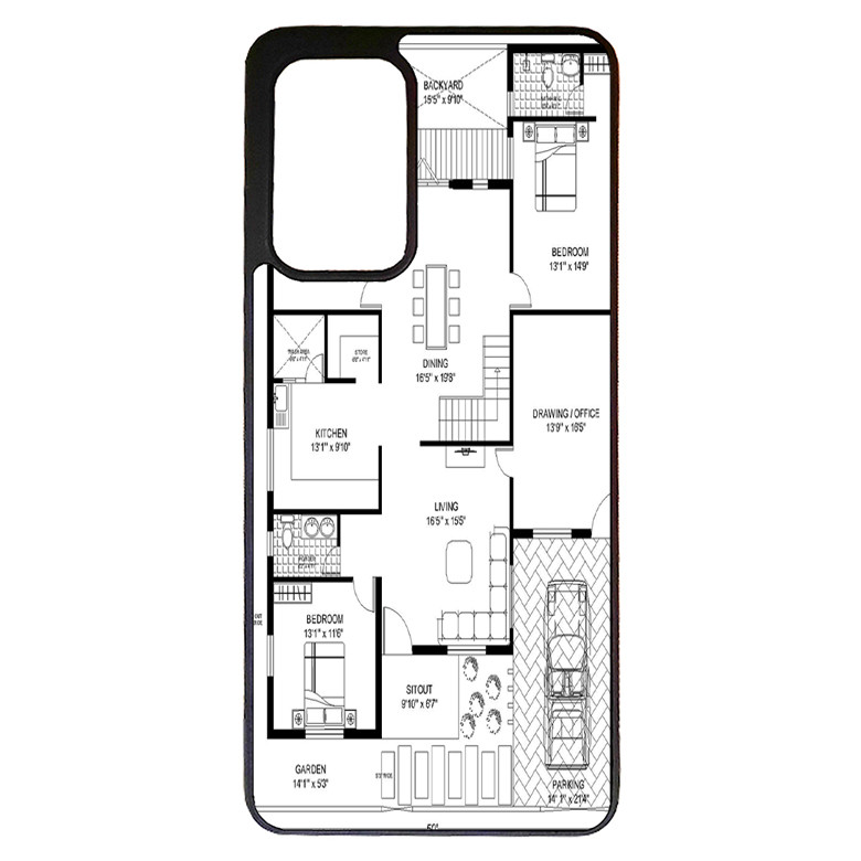 کاور طرح نقشه مناسب برای گوشی موبایل سامسونگ galaxy a52