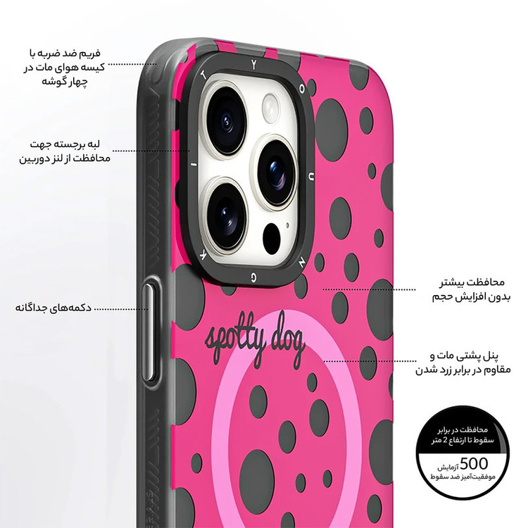 کاور یانگ کیت مدل Polka Dots کد BDcx002 مناسب برای گوشی موبایل اپل IPHONE 13 PRO MAX
