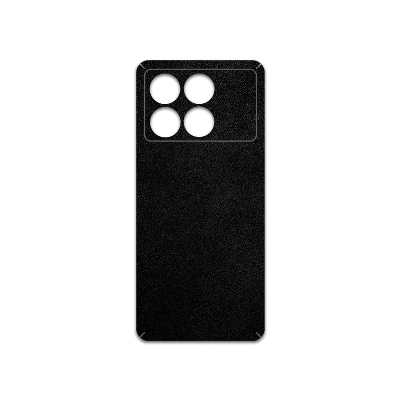 برچسب پوششی ماهوت مدل Black-Chamois-Leather مناسب برای گوشی موبایل شیائومی Poco X6 Pro