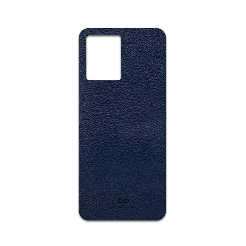 برچسب پوششی ماهوت مدل Deep-Blue-Leather مناسب برای گوشی موبایل اپو Reno 8 4G