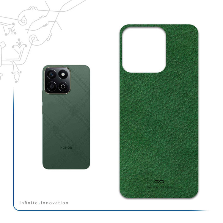 برچسب پوششی ماهوت مدل Green-Leather مناسب برای گوشی موبایل آنر X7c