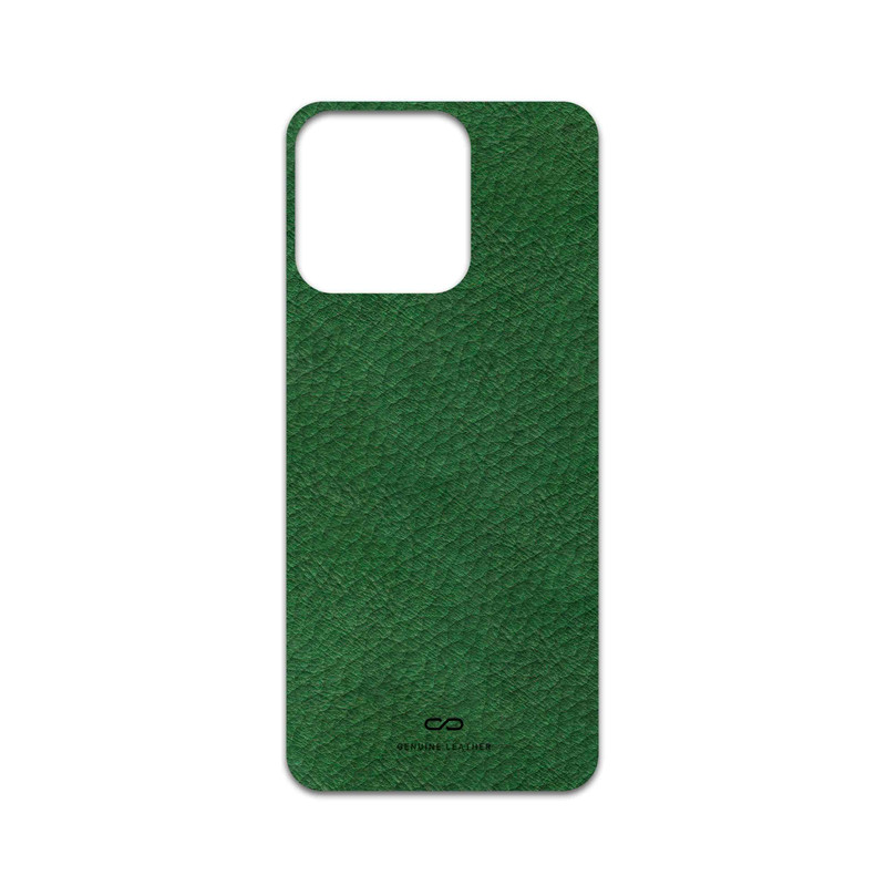 برچسب پوششی ماهوت مدل Green-Leather مناسب برای گوشی موبایل آنر X7c