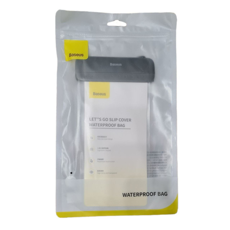 کیف ضد آب باسئوس مدل WATERPROOF BAG مناسب برای گوشی موبایل سایز 7.2 اینچ به همراه بند