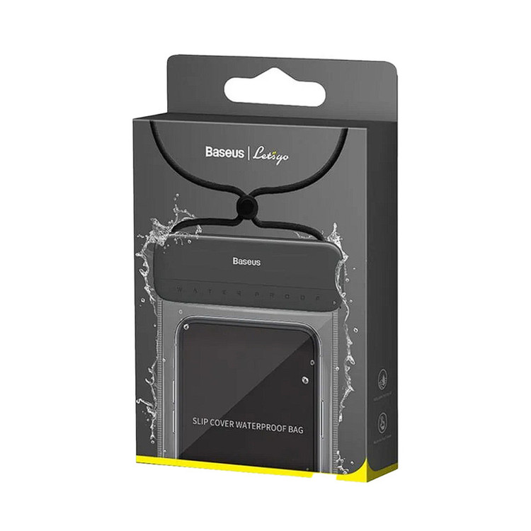 کیف ضد آب باسئوس مدل WATERPROOF BAG مناسب برای گوشی موبایل سایز 7.2 اینچ به همراه بند