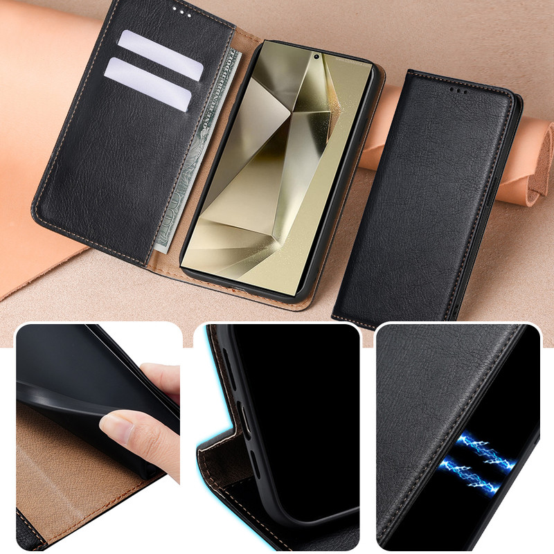 کیف کلاسوری بادیگارد مدل Flip مناسب برای گوشی موبایل سامسونگ Galaxy S25 Ultra