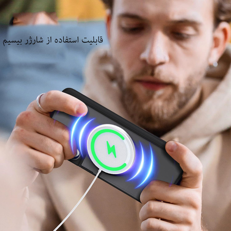 کاور بادی قاب مدل مگ سیف مات طرح Magsafe مناسب برای گوشی موبایل سامسونگ Galaxy S23 FE