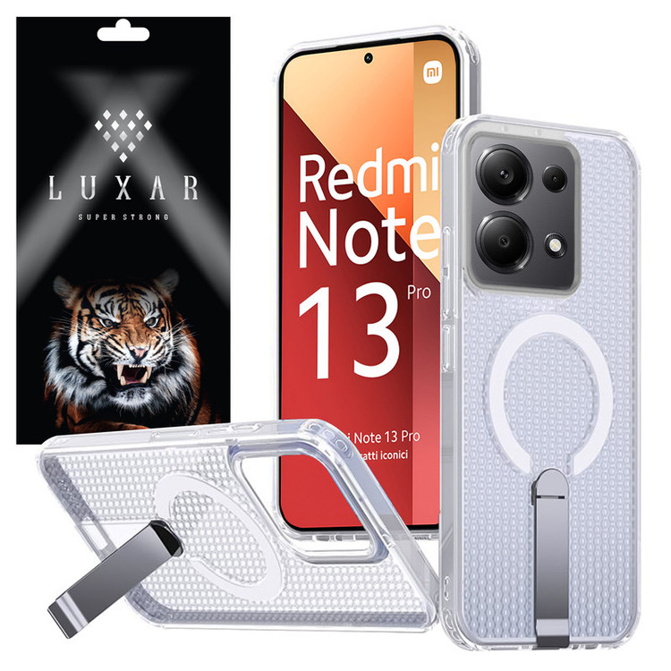 کاور لوکسار مدل note13Pro _AirMag مناسب برای گوشی موبایل شیائومی Redmi Note 13 Pro 4G / Poco M6 Pro 4G / Note 14S 4G