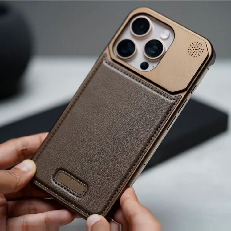 کاور اپیکوی مدل Lux Leather Metal مناسب برای گوشی موبایل اپل iPhone 13 Pro Max