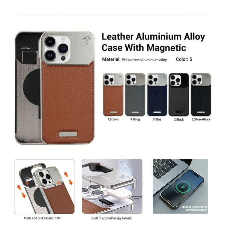 کاور اپیکوی مدل Lux Leather Metal مناسب برای گوشی موبایل اپل iPhone 13 Pro Max
