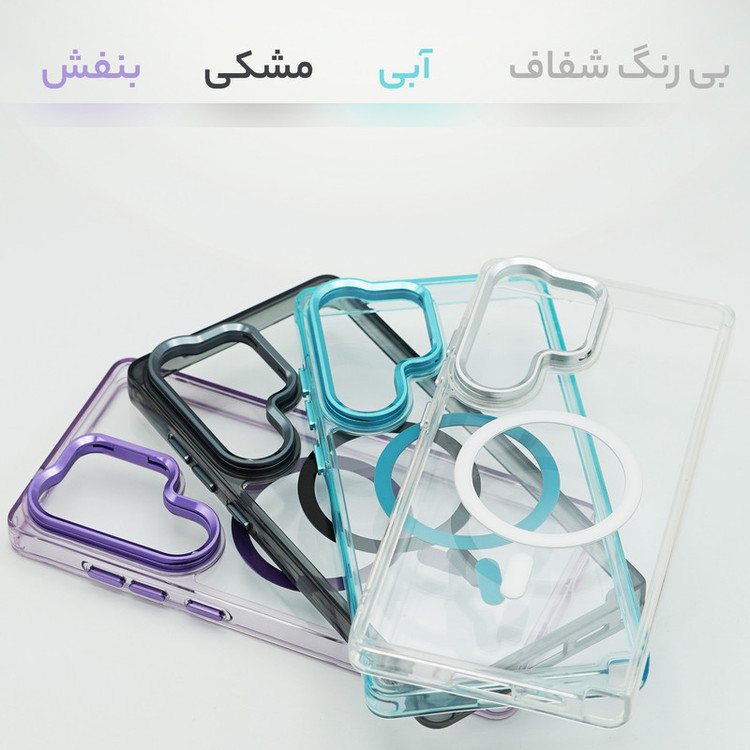 کاور سامورایی مدل Crystal Stand مناسب برای گوشی موبایل سامسونگ Galaxy S25 Ultra