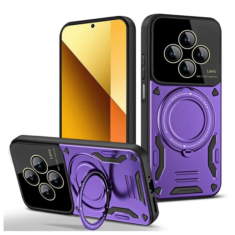 کاور گاردتک مدل Hybrid Armor مناسب برای گوشی موبایل شیائومی Redmi 14C/Redmi 14R/Poco C75 همراه با بند