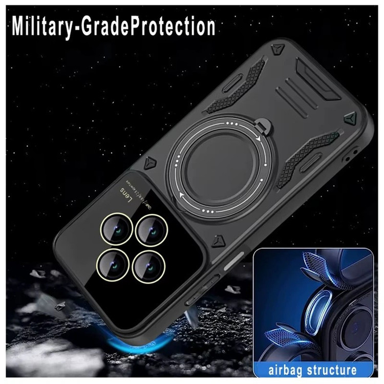 کاور گاردتک مدل Hybrid Armor مناسب برای گوشی موبایل شیائومی Redmi 14C/Redmi 14R/Poco C75 همراه با بند