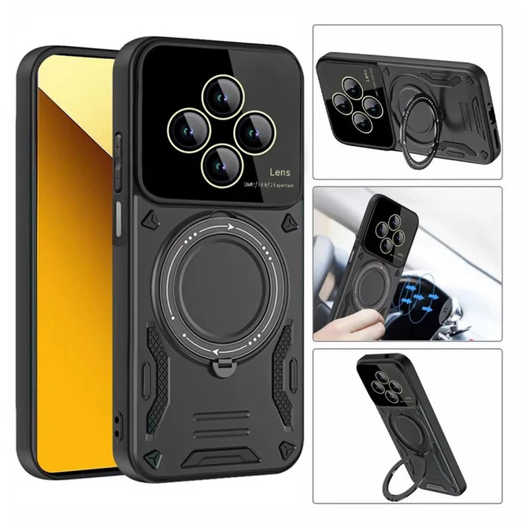 کاور گاردتک مدل Hybrid Armor مناسب برای گوشی موبایل شیائومی Redmi 14C/Redmi 14R/Poco C75 همراه با بند