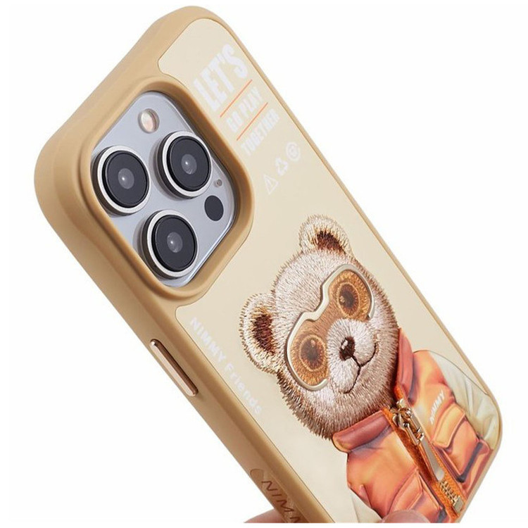 کاور نیمی مدل خرس عینکی کد 40 مناسب برای گوشی موبایل اپل iphone 15 pro