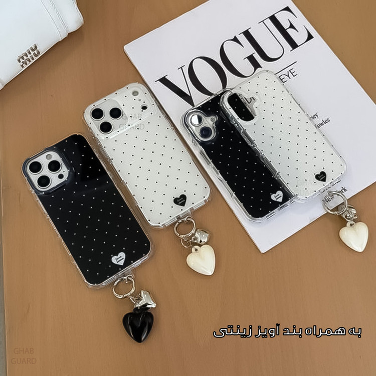 کاور قاب گارد مدل PNDG مناسب برای گوشی موبایل اپل iPhone 16 Pro به همراه بند آویز