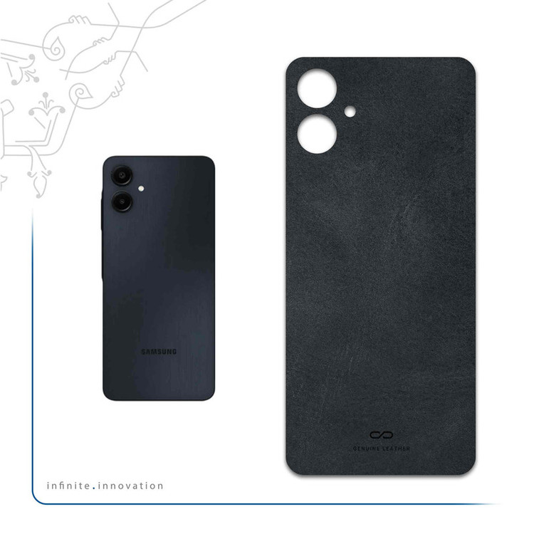 برچسب پوششی ماهوت مدل Graphite-Buffalo-Leather مناسب برای گوشی موبایل سامسونگ Galaxy A06