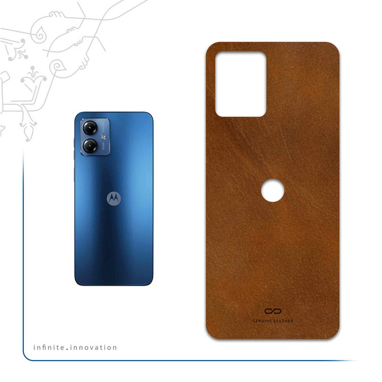 برچسب پوششی ماهوت مدل Buffalo-Leather مناسب برای گوشی موبایل موتورولا Moto G14