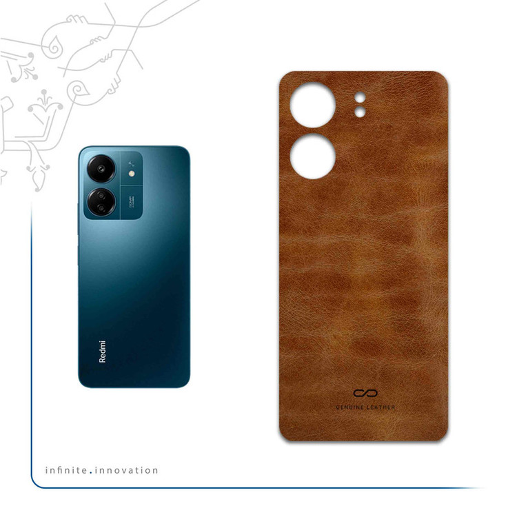 برچسب پوششی ماهوت مدل Buffalo-Leather مناسب برای گوشی موبایل شیائومی Redmi 13C
