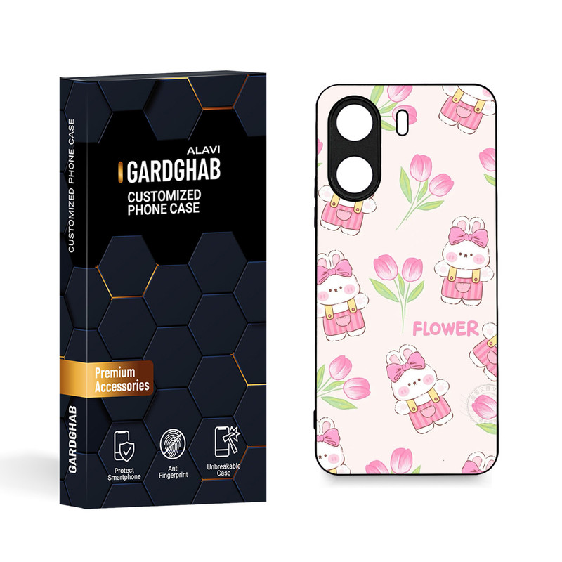 کاور گارد قاب مدل دورژله ای فانتزی مناسب برای گوشی موبایل شیائومی  Poco C65 / Redmi 13c