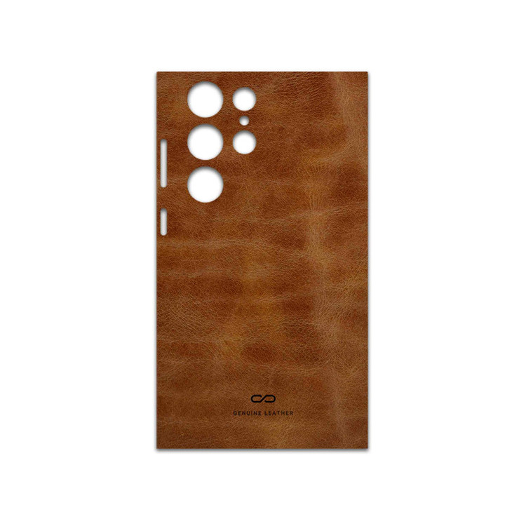 برچسب پوششی ماهوت مدل Buffalo-Leather مناسب برای گوشی موبایل سامسونگ Galaxy S23 Ultra