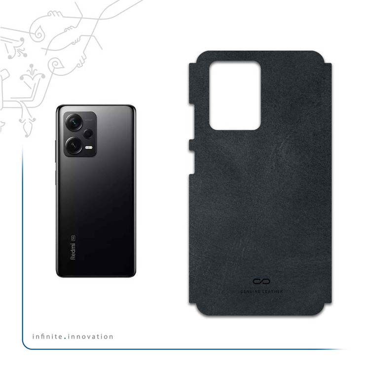 برچسب پوششی ماهوت مدل Graphite-Buffalo-Leather مناسب برای گوشی موبایل شیائومی Redmi Note 12 Pro Plus