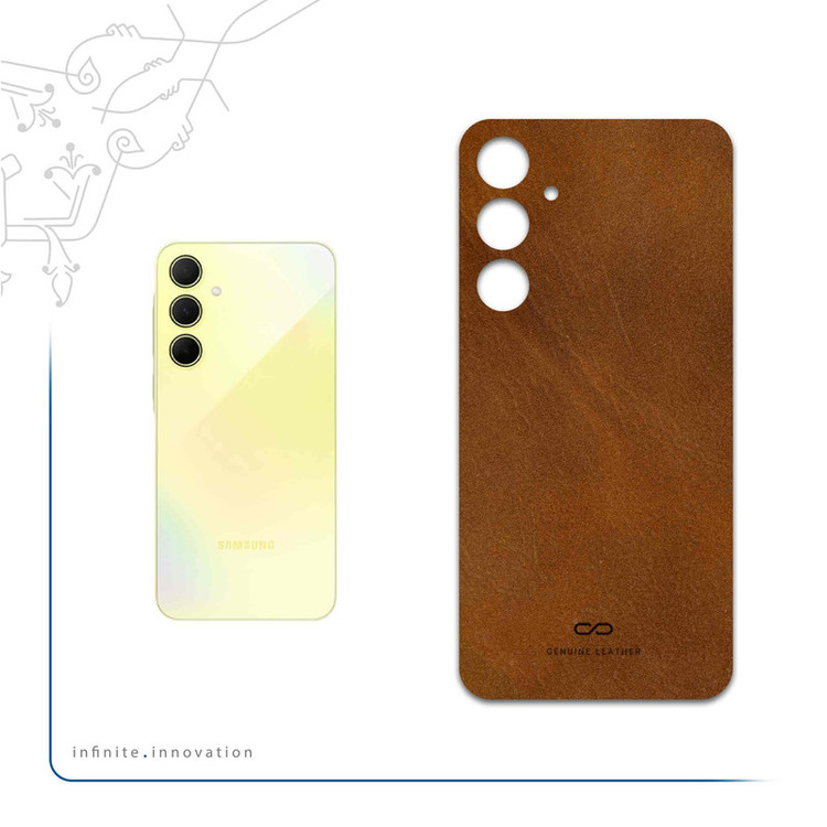 برچسب پوششی ماهوت مدل Buffalo-Leather مناسب برای گوشی موبایل سامسونگ Galaxy A35