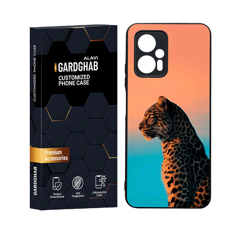کاور گارد قاب علوی مدل  دورژله ای پشت گلس حیوانات مناسب برای گوشی موبایل شیائومی Poco X4 GT