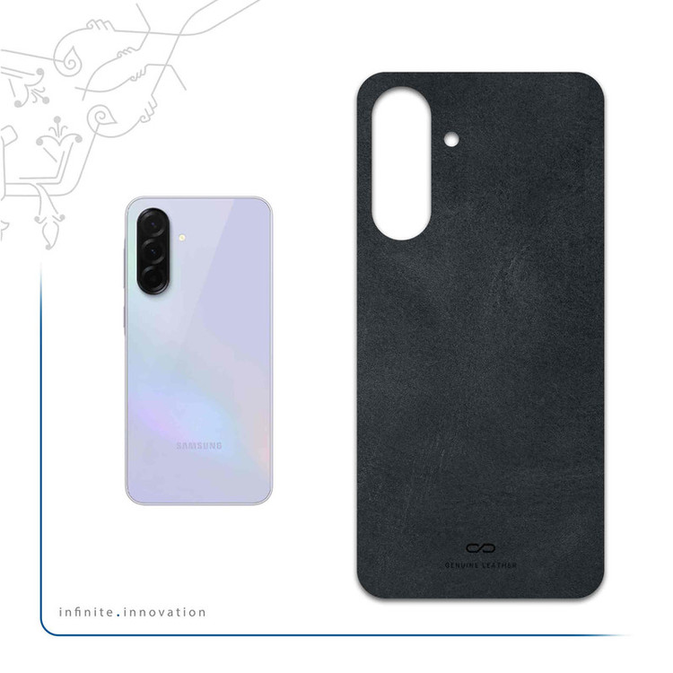 برچسب پوششی ماهوت مدل Graphite-Buffalo-Leather مناسب برای گوشی موبایل سامسونگ Galaxy A36