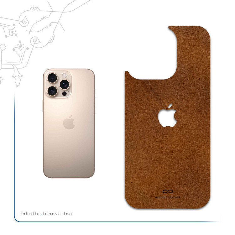 برچسب پوششی ماهوت مدل Buffalo-Leather مناسب برای گوشی موبایل اپل iPhone 16 Pro