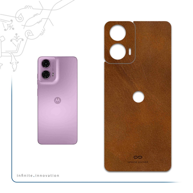 برچسب پوششی ماهوت مدل Buffalo-Leather مناسب برای گوشی موبایل موتورولا Moto G24