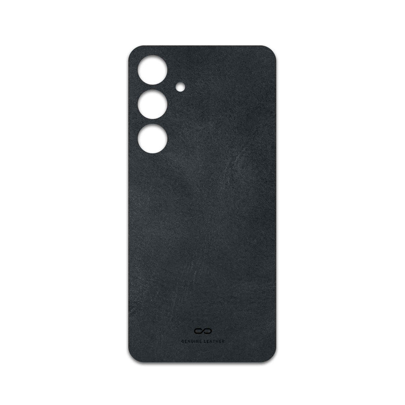 برچسب پوششی ماهوت مدل Graphite-Buffalo-Leather مناسب برای گوشی موبایل سامسونگ Galaxy S24 FE