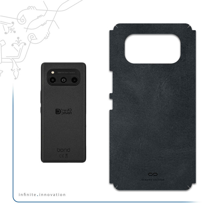 برچسب پوششی ماهوت مدل Graphite-Buffalo-Leather مناسب برای گوشی موبایل داریا Bond 5G