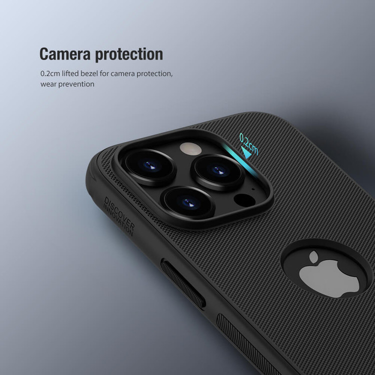 کاور نیلکین مدل Frosted Shiled Pro LogoCut مناسب برای گوشی موبایل اپل IPhone 15 Pro Max