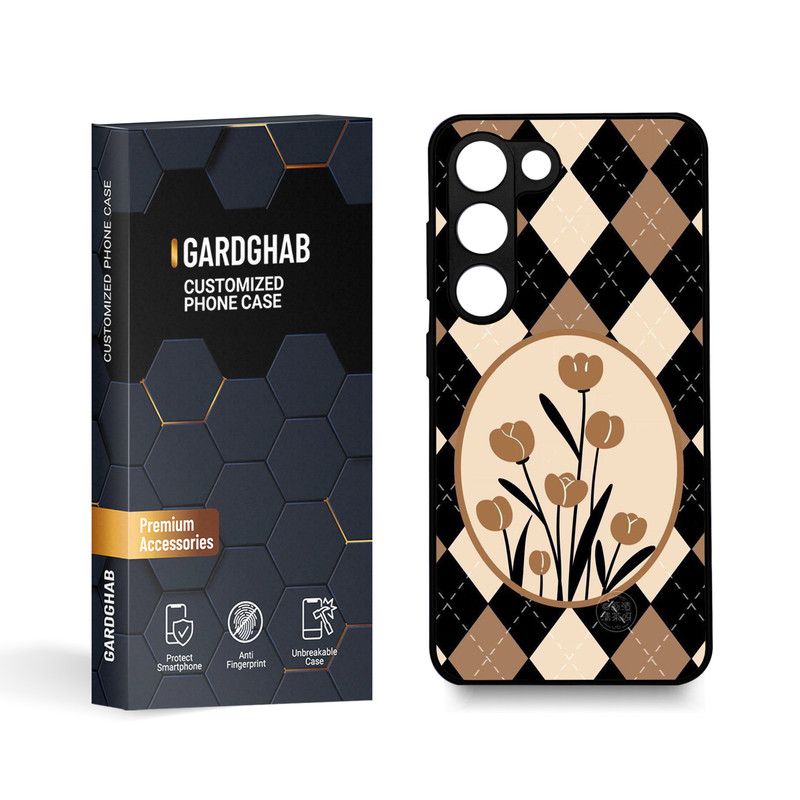 کاور گارد قاب مدل گل مناسب برای گوشی موبایل سامسونگ Galaxy S23