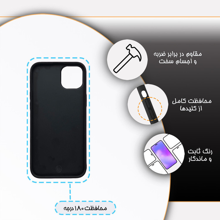 کاور گارد قاب مدل ساده مناسب برای گوشی موبایل اپل iPhone 15 Plus