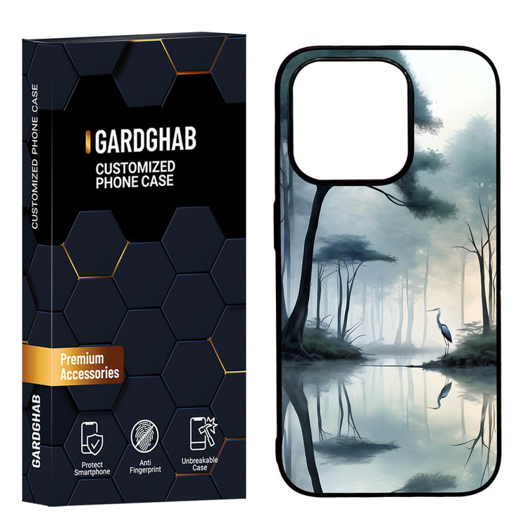 کاور گارد قاب مدل دورژله ای طبیعت مناسب برای گوشی موبایل اپل iPhone15 pro