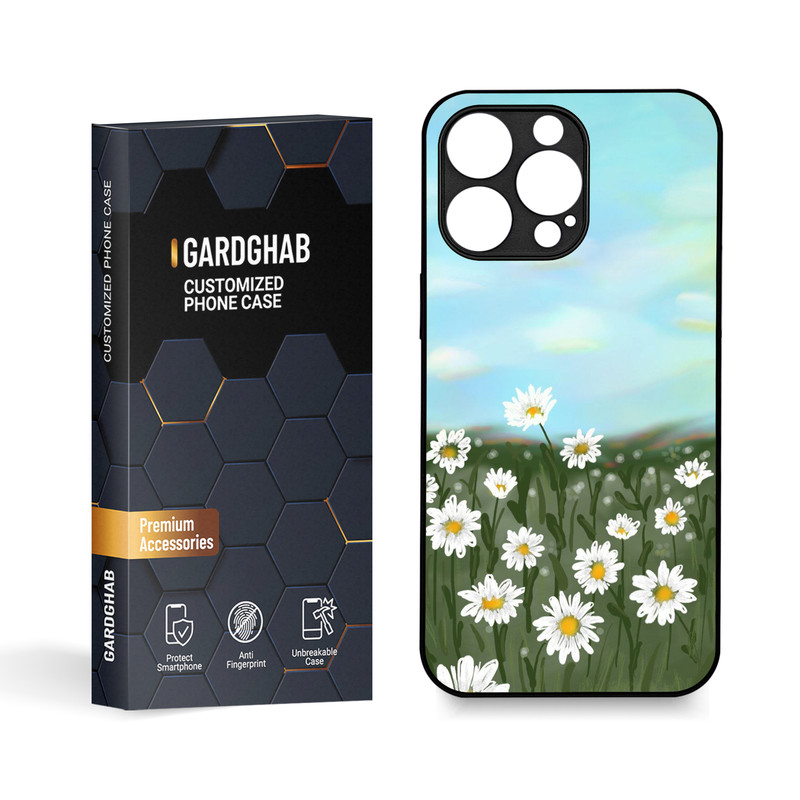 کاور گارد قاب مدل گل مناسب برای گوشی موبایل اپل iPhone 15 Pro Max