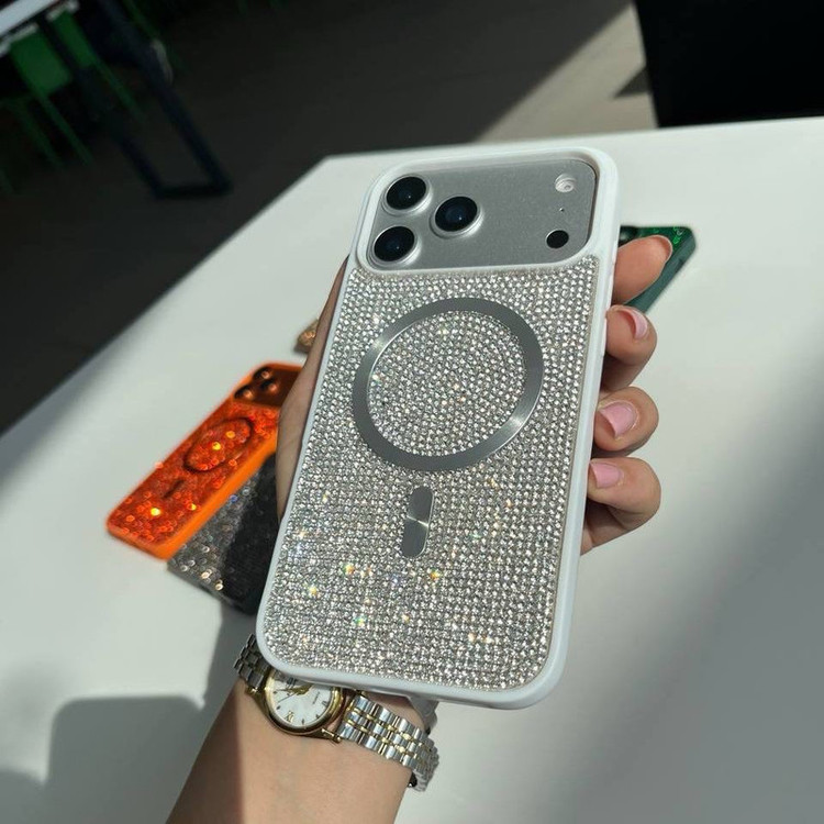 کاور مدل Magsafe طرح Diamond مناسب برای گوشی موبایل سامسونگ Galaxy S25 ultra