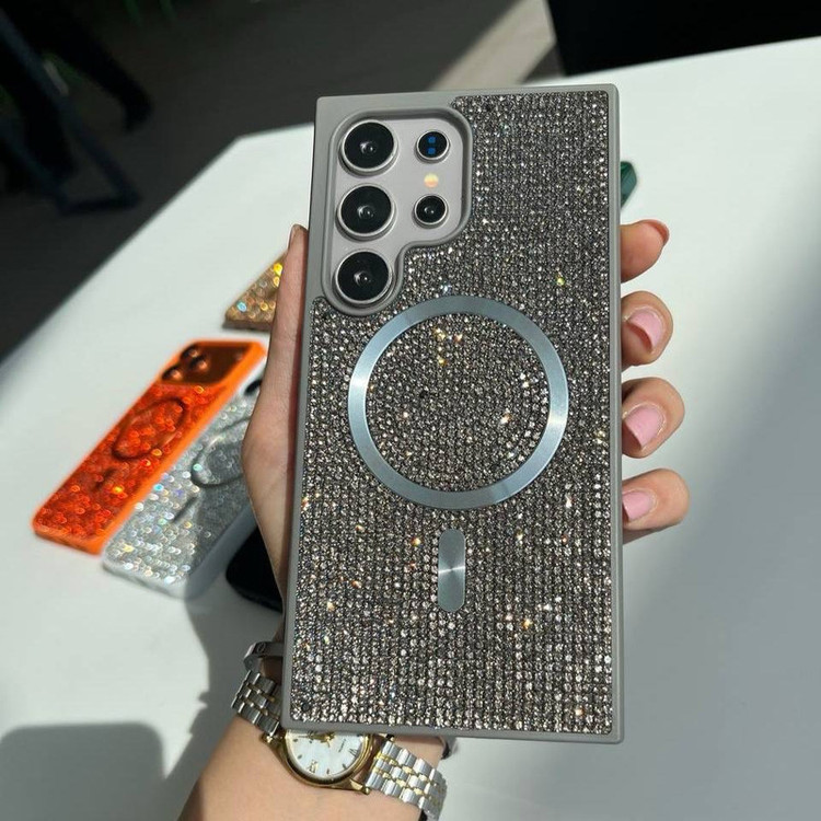 کاور مدل Magsafe طرح Diamond مناسب برای گوشی موبایل سامسونگ Galaxy S25 ultra