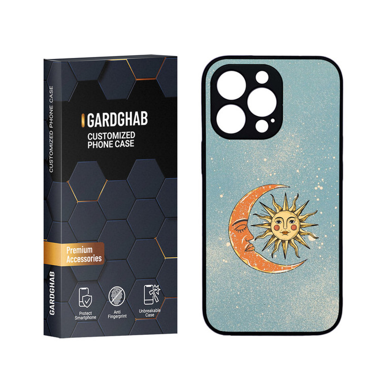 کاور گارد قاب مدل دورژله ای پشت گلس هنری مناسب برای گوشی موبایل اپل iPhone 13 Pro