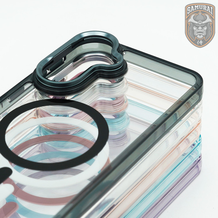 کاور سامورایی مدل Crystal Stand مناسب برای گوشی موبایل سامسونگ Galaxy S25 FE